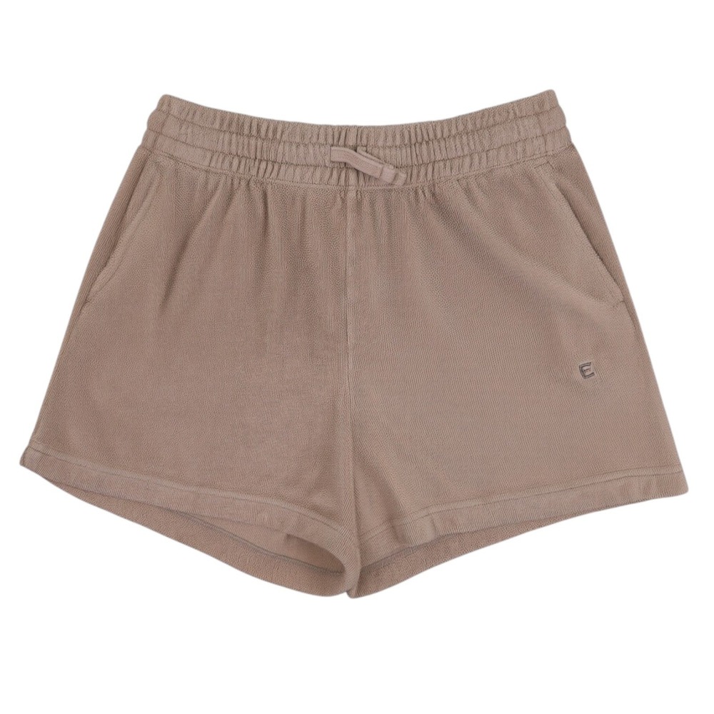Everlane Terry Shorts Womens S Tan Brown Organic Cotton Lounge Beach Pull On